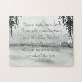 Puzzle Winter Mounts Citation de la Bible chrétienne (Horizontal)