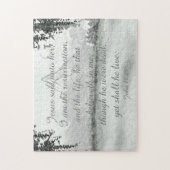 Puzzle Winter Mounts Citation de la Bible chrétienne (Vertical)