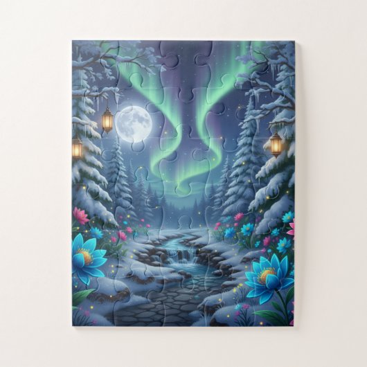 Puzzle Winter Mystical Garden (Vertical)