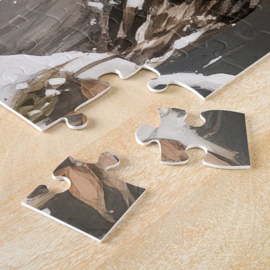 Puzzle Winter Snowy Owl In Snow (Côté)