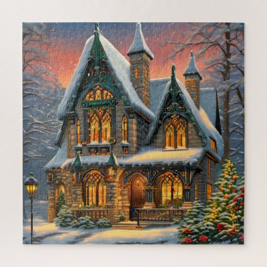 Puzzle Winter Wonderland House (Vertical)