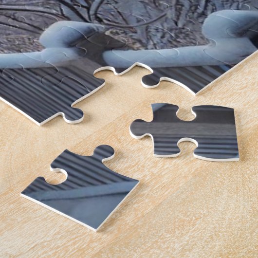 Puzzle Winter Wonderland Retraite : Quartier neigeux (Côté)