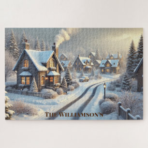 Puzzle Winter Wonderland Retraite : Quartier neigeux