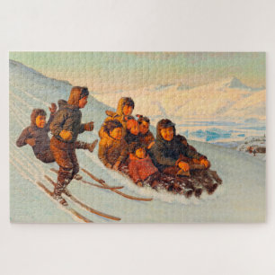 Puzzle Wintertime in Greenland Rasmussen 1875