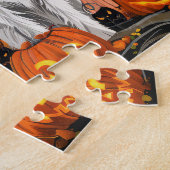 Puzzle Wirefox Terrier Halloween Éffrayant (Côté)