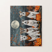 Puzzle Wirefox Terrier Halloween Éffrayant (Vertical)