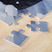 Puzzle Wirehaired Pointing Griffon Christmas Red Truck (Côté)