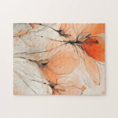 Puzzle Wispy Abstract Ink Contemporary Floral (Horizontal)