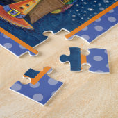 PUZZLE WITCH TELLING SPOOKY BEDTIME STORIES, HALLOWEEN (Côté)