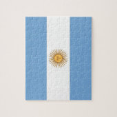Puzzle with Flag of Argentine (Vertical)
