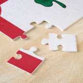Puzzle with Flag of Montreal, Canada (Côté)