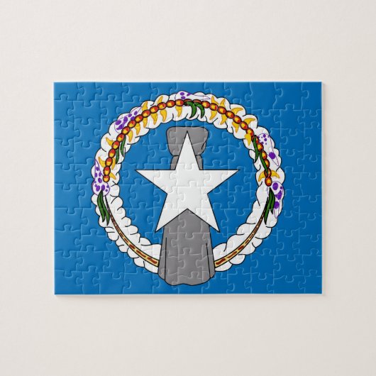 Puzzle with Flag of Northern Mariana Islands (Horizontal)