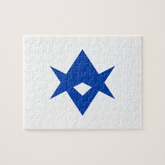 Puzzle with Flag of Toyota City, Japan (Horizontal)