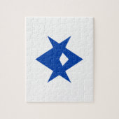 Puzzle with Flag of Toyota City, Japan (Vertical)