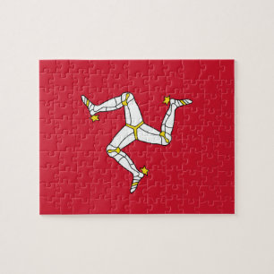 Puzzle with Isle of Man Flag United Kingdom