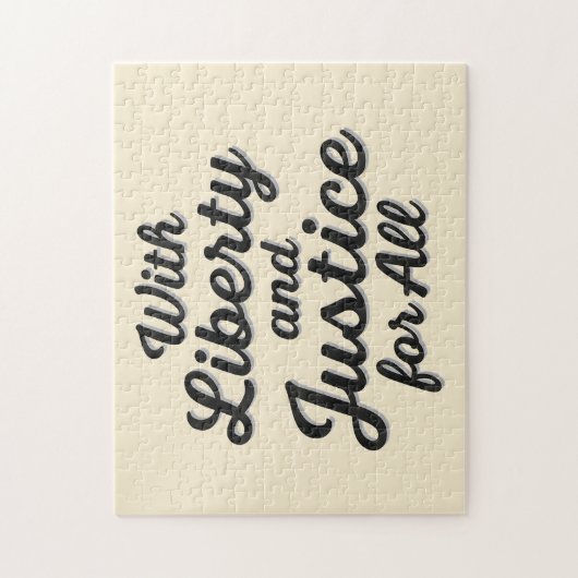 Puzzle With Liberty and Justice for All Protest Freedom (Vertical)