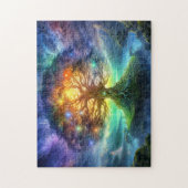 Puzzle Wold tree Yggdrasil of northern viking mythology (Vertical)