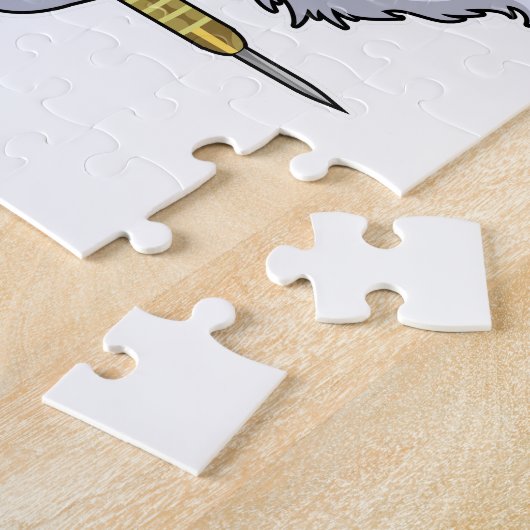 Puzzle Wolf aux fléchettes avec Dart (Côté)