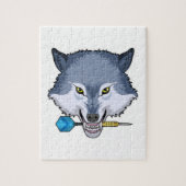 Puzzle Wolf aux fléchettes avec Dart (Vertical)