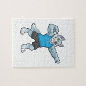 Puzzle Wolf comme Bodybuilder avec les gros bras supérieu (Horizontal)
