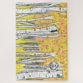 Puzzle Wolf dans Bois d'automne (Vertical)