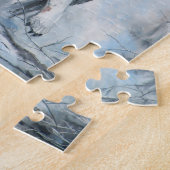 Puzzle Wolf dans une forêt d'hiver (Côté)