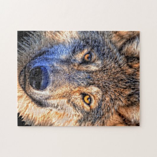 Puzzle Wolf - Face - (Horizontal)