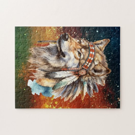 Puzzle Wolf Galaxy (Horizontal)
