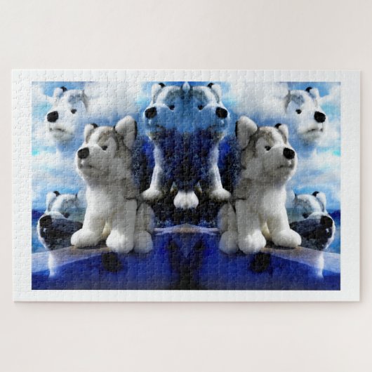 Puzzle Wolf ghosts art (Horizontal)