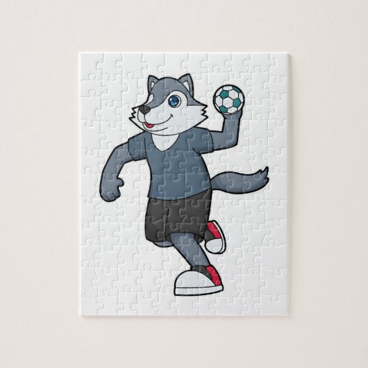 Puzzle Wolf Handball joueur Handball (Vertical)
