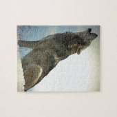 Puzzle Wolf Howling in Snow (Horizontal)