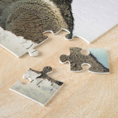 Puzzle Wolf Howling in Snow (Côté)