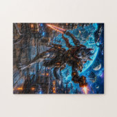Puzzle Wolf-Like Alien Pirate — Running Assault (Horizontal)