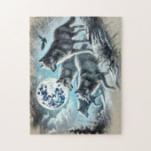 Puzzle Wolf Pack Running (Vertical)