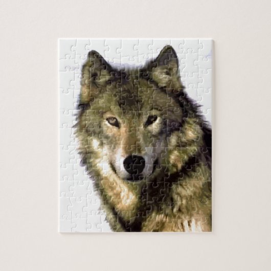 Puzzle Wolf Portrait Animaux sauvages (Vertical)