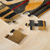 Puzzle Wolf Totem – Guardian in Deco Style (Côté)