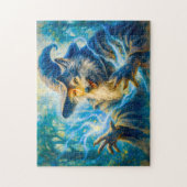 Puzzle Wolf-transforming mage in fantasy oil style (Vertical)