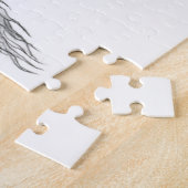 Puzzle Wolfdragon design noir et blanc (Côté)