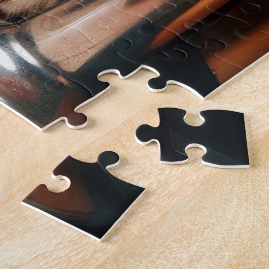 Puzzle Wolfhounds irlandais dans un dîner rétro (Côté)