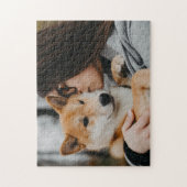 Puzzle Woman And Dog Pet (Vertical)