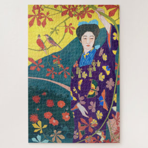 Puzzle Woman in the Flower Garden, Goyō Hashiguchi