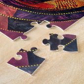 Puzzle Wombat en style Art numérique aborigène (Côté)