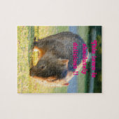 Puzzle Wombat Funny mignonne Australian Nature Photograph (Horizontal)