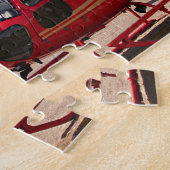 Puzzle Women fly : red helicopter (Côté)