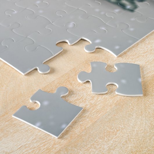 Puzzle Wonderland d'hiver, Pins, Forêt, Neige (Côté)