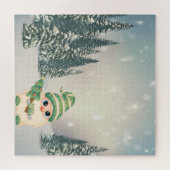 Puzzle Wonderland, Gnome, Pin Tree, Forêt, Neige (Horizontal)