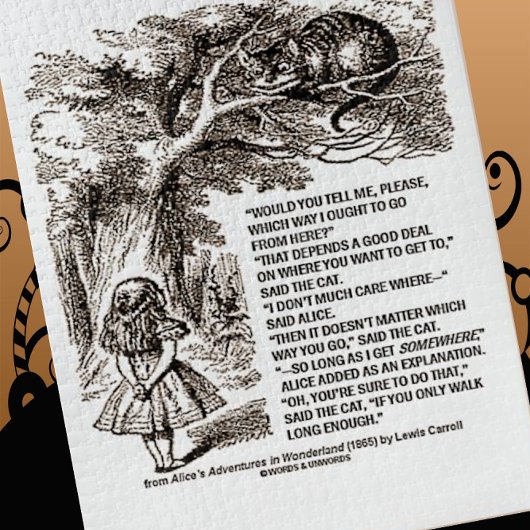 Puzzle Wonderland Quelle Voie Je Devrais Aller D'Ici