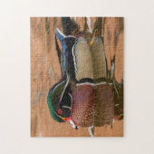 Puzzle Wood Duck Swimming (Vertical)