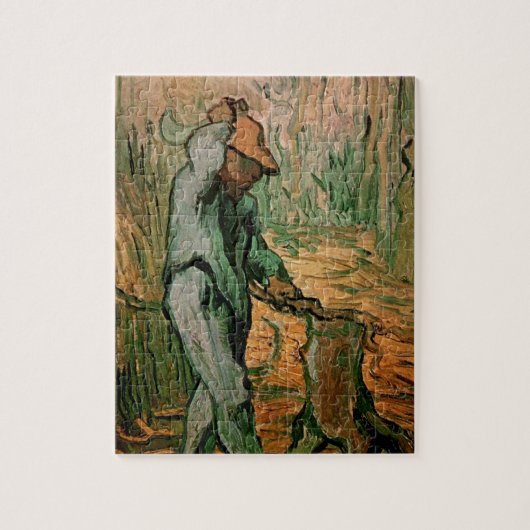 Puzzle Woodcutter (après Millet) par Vincent van Gogh (Vertical)