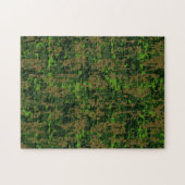 Puzzle Woodland Style Digital Camouflage Accent Decor (Horizontal)